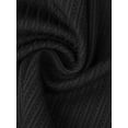 thumbnail image 7 of DARING DIVA Women's Pajama Sets Ribbed Knit Lace Tank Shorts Pants Sleepwear L Black, 7 of 7