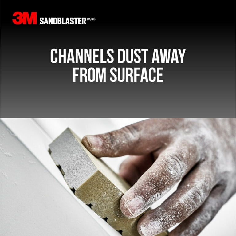 80 Grit Dust Channeling Sanding Sponge photo 3