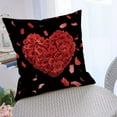thumbnail image 4 of KCEHTA Valentines Day Pillow Covers 18x18 inch Valentines Day Pillow Cases, Heart Decorative Throw Pillow Covers for Couch Bed Sofa, Anniversary Wedding Birthday Valentines Day Decorations, 4 of 6