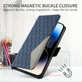 thumbnail image 3 of Allytechgroup Flip Cover Case for iPhone 16 Pro Max, Premium PU Leather Stand Cards Holder Hand Wrist RFID Blocking Bumper Shockproof Phone Case for iPhone 16 Pro Max, Blue, 3 of 11