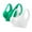 Green/White, variant on Seamless Sports Bras for Women 2 Pack Wirefree Yoga Bra High Impact No Underwire Padded Breathable Cool Bras Sky Blue