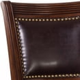 thumbnail image 3 of Hillsdale Furniture Lockefield Wood Bar Height Swivel Stool, Brown Cherry, 3 of 3