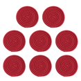 thumbnail image 1 of Hyasfey 8Pcs Cotton Woven Drink Coasters Absorbent Coasters for Coffee Table Braided Coasters Heat-Resistant Table Protection Mat for All Cups, 1 of 7