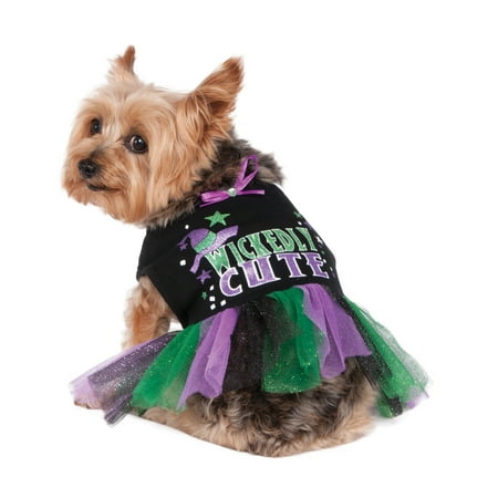 Wickedly Cute Pet Dog Cat Witch Halloween Costume Tutu Dress