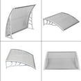 thumbnail image 2 of CAIHONG 39.37 x 31.5 x 9.06 Household Application Door & Window Awnings Transparent Board & White Holder, 2 of 6
