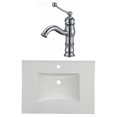 thumbnail image 1 of American Imaginations AI-22396 30.75 in. Rectangle Flair Series 1 Hole Ceramic Vanity Top Set, White, 1 of 1