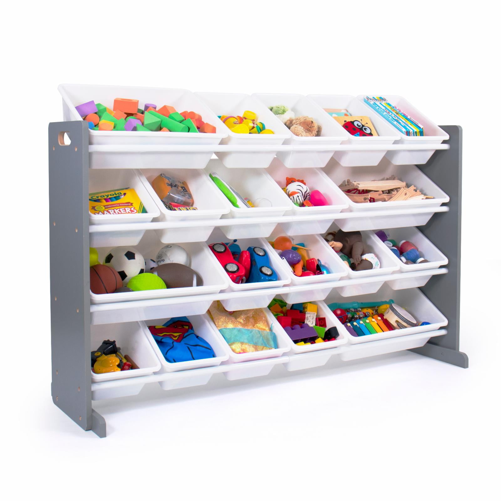 Xl Kids' Toy Organizer With 20 Bins Inspire Collection Gray/white - Humble  Crew : Target