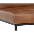 thumbnail image 6 of Sunpan Spyros 19" Modern Faux Leather Dining Chair in Tobacco Tan (Set of 2), 6 of 8