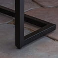 thumbnail image 6 of GDF Studio Noel Outdoor Industrial Acacia Wood and Iron Bench, Gray, 6 of 9