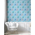thumbnail image 5 of Ambesonne Space Peel & Stick Wallpaper for Home, Colorful Galactic Elements, 13"x36", Pale Blue and Multicolor, 5 of 6