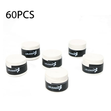 Tennis Suit - Pack of 60pcs Tennis Racket Overgrips Anti-skid Sweat Tape Wraps Badminton Racquet Over Grip Fishing Rod Sweat Band Grip