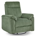 thumbnail image 5 of ReNest Manual Swivel Glider Recliner Chair, 360° Swivel Nursery Chair with Adjustable Recline, Nursing & Living Room Recliner,Moss Green, 5 of 13