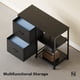 thumbnail image 5 of Archivador rodante YeTom con 2 cajones de tela, color negro, 5 of 8