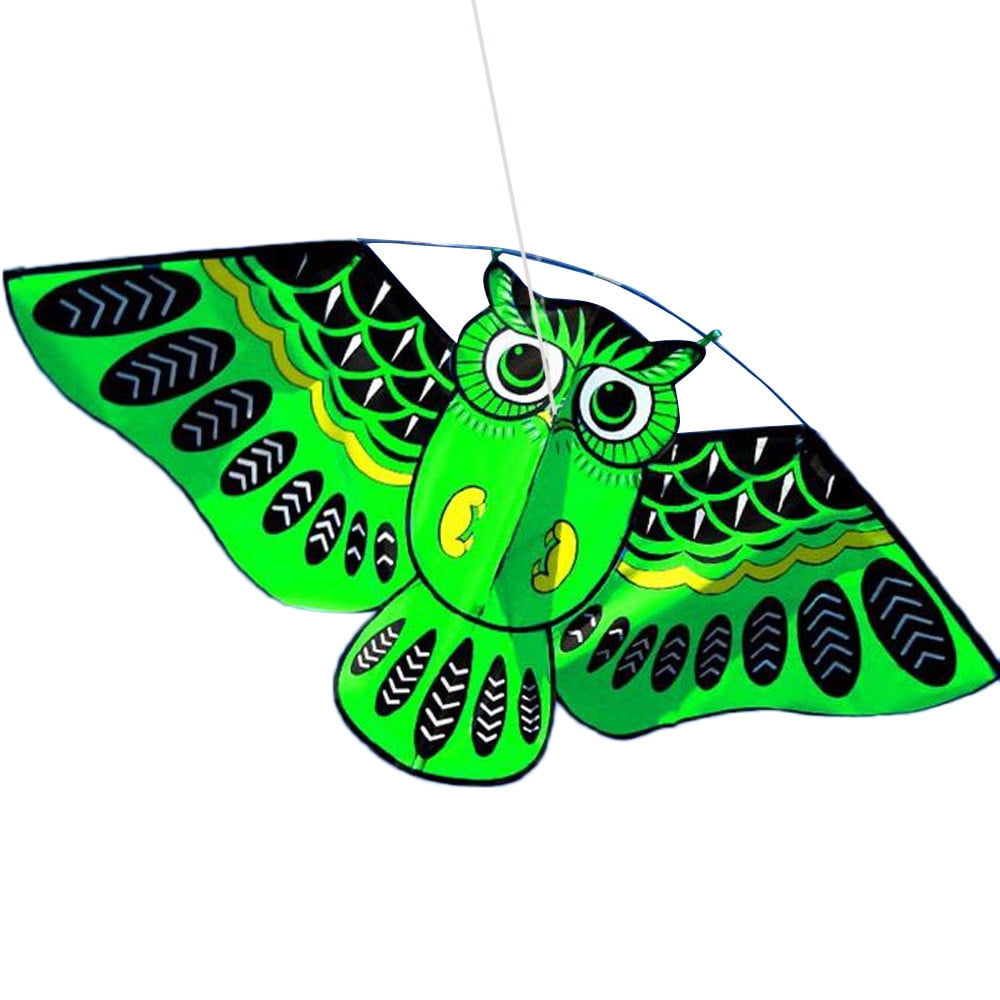 purple Fdrone 3D Owl Kite Ids Toy Fun Outdoor Flying Activity Game Children With Tail 