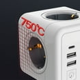thumbnail image 4 of TIEVOSA Socket Cube Multiple Socket 5 Way Expandable 3680 W Distributor Socket Compact Power Strip for Home Kitchen, 4 of 8