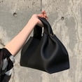 thumbnail image 1 of Bolso tipo lonchera, bolso de mano, bolso de hombro, bolso bandolera, color sólido, versátil, negro, 1 of 2