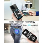 ExtreLife 3-in-1 Magnetic Phone Wallet Stand, Magnetic Card Holder Compatible for iPhone 17/16/15/14/13/12 Series