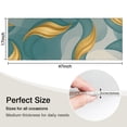 thumbnail image 5 of Teal Gold Wave Marble Pattern Kitchen Rug Mat,Kitchen Runner Rugs Non Skid Washable,Decorative Kitchen Floor Mats for Kitchen,Sink,Laundry,17"X47", 5 of 5
