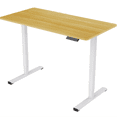 thumbnail image 2 of Dovelina Electric Standing Desk, Adjustable Height Desk for Home Office, Sit Stand Up Computer Workstation 48 x 24 inches (White Frame + Maple Top), 2 of 9