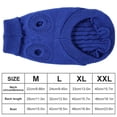 thumbnail image 2 of Billuyoard Suéter de punto para mascotas Ropa de interior y exterior para mascotas de fibra acrílica de mantenimiento cálido de invierno Ropa para mascotas Azul oscuro SG, 2 of 6