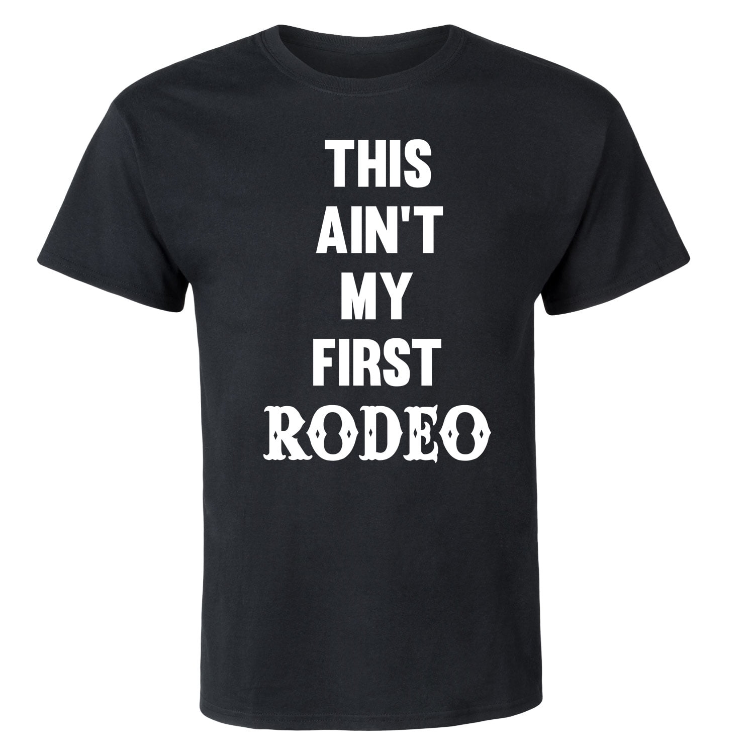 This Actually is My First Rodeo Funny Cowboy Tee Shirt Short-Sleeve Unisex T-Shirt