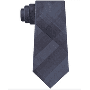 Kenneth Cole Reaction Men's Neck Tie One Illusion Plaid Silk Blue One Size