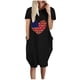 thumbnail image 1 of Vestido suelto de manga corta informal con estampado de bandera de moda de verano para mujer con bolsillo y cuello redondo Pompotops  ghjkhdj11893, 1 of 5