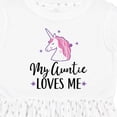 thumbnail image 4 of Inktastic My Auntie Loves Me Unicorn Girls Toddler Dress, 4 of 5