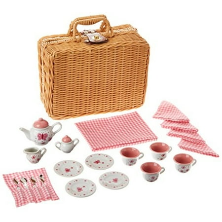 Butterfly Tea Set - Butterfly Tea Set Basket