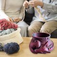 thumbnail image 4 of Fantasy Dragon Egg Yarn Bowl Ganchos de ganchillo Organizador de almacenamiento de hilo (Rojo Negro), 4 of 8