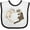 White and Black, variant on Inktastic Cute Ferret Heart Boys or Girls Baby Bib