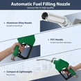 thumbnail image 4 of Yesurprise Automatic Fuel Nozzle 3/4" NPT Inlet Thread & 13/16" Spout 16 GPM Max Flow Rate Auto Shut Off Aluminum & PVC Gas Pump Handle with 360° Swivel for Gasoline Diesel Kerosene Refillin, 4 of 8