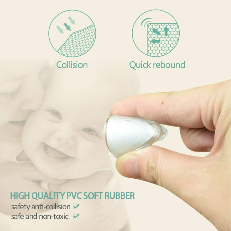 4 Pcs Happy Face Babyproof Soft Table Corner Guard Edge Protector