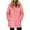 Pink #3, variant on QHRMKOG Womens Fuzzy Sherpa Jacket Long Sleeve Button Down Fall Jacket Sherpa Warm Fleece Hoodie Outwear Soild Pink Oversized Womens Winter Coat with Pockets, Pink XL