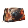 thumbnail image 2 of Easygdp Cute Maple Leaf Koala Leather Makeup Bag Zipper Pouch Travel Cosmetic Organizer for Women and Girls, Make up Bag with Zipper, 2 of 8
