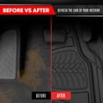 thumbnail image 5 of Motor Trend FlexTough Guard All-Weather Car Floor Mats, Waterproof Heavy Duty Rubber, Trim-to-Fit Universal Anti-Slip, for Truck SUV Van, Black, 5 of 9
