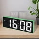 thumbnail image 5 of Reloj despertador digital LED Reloj electrónico Pantalla grande 12/24H Control de voz con Verde, 5 of 7