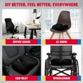thumbnail image 5 of NASCAR Seat Cushion | Ergonomic U-Shape Memory Foam for Tailbone, Sciatica, & Back Pain Relief | Breathable & Comfy Velvet | Car, Office, Home, Travel, 5 of 7