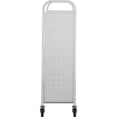 thumbnail image 5 of VEVOR 200lb Rolling Book Cart, Single-Sided L-Shaped Shelves (White), 5 of 12