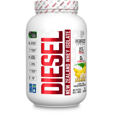 Perfect Sports Diesel, New Zealand Whey Isolate, Banana, 2 lb (908 g)