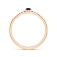 thumbnail image 2 of Angara Natural 0.2 Ct. Blue Sapphire Solitaire Ring in 14K Rose Gold for Women (Ring Size: 3), 2 of 9