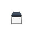 thumbnail image 5 of Gansett Reception Waiting Room Steel 3-Seat Bench / Charcoal Steel / Blue, 5 of 5