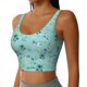thumbnail image 2 of Fotbe Hawaiian Style Sujetador Deportivo Largo sin Aros para Mujer con Almohadillas y Soporte Medio, Transpirable y Absorbente, Camiseta Tipo Chaleco o Tank Top-Medium, 2 of 8