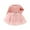 Pink, variant on Odeerbi Toddler Girls Fall Winter Princess Dresses Cute Long Sleeve Dress Round Neck Bow Skirt Yellow