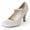 Silver Glitter, variant on J. Adams Mary Jane Women Oxford Shoes, Retro Heel for Women |Round Toe Shoe with Ankle Strap
