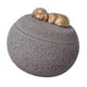 thumbnail image 5 of Urna de recuerdo para mascotas, urna para cenizas de perro, tarro de almacenamiento de cenizas de animales, base estable con tapa de escritorio Gris, 5 of 9