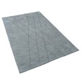 thumbnail image 4 of Rugsotic Carpets Hand Knotted Wool Area Rug 5'x8' Light Blue Geometric Rectangle Indoor Rug for Living Room, Bedroom Antimicrobial L00645, 4 of 10