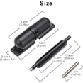 thumbnail image 3 of HUGFEGWE Safety Spring Door Closer Automatic Stopper Spring Loaded Adjustable Door-Closer Fire Rated Metal (Black) CJB91-101761, 3 of 6