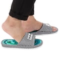 thumbnail image 5 of Reflexología Masajeadores de pies Terapia de acupuntura Zapatillas de masaje Cuidado de pies sanos Masajeador Sandalias, Acupuntura Estimulación Alivio Dolor en el arco del talón(Hombres) Amonsee No, 5 of 5