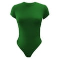 thumbnail image 4 of MSJUHEG Shapewear for Women,Body Suits for Womens,Shorts Bodysuit for Women,Corset Tops for Women,Underwear Crew Neck Leggings Slim Jumpsuit Bodysuit Top,Jumpsuit for Women Green XL, 4 of 4